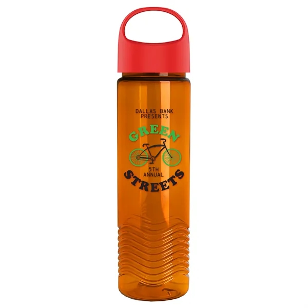 Wave - 24 oz Bottle -Ring Straw Lid... from ASI 40480 Koozie Group