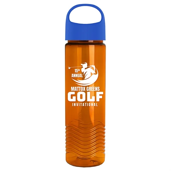 Wave - 24 oz Bottle -Ring Straw Lid... from ASI 40480 Koozie Group