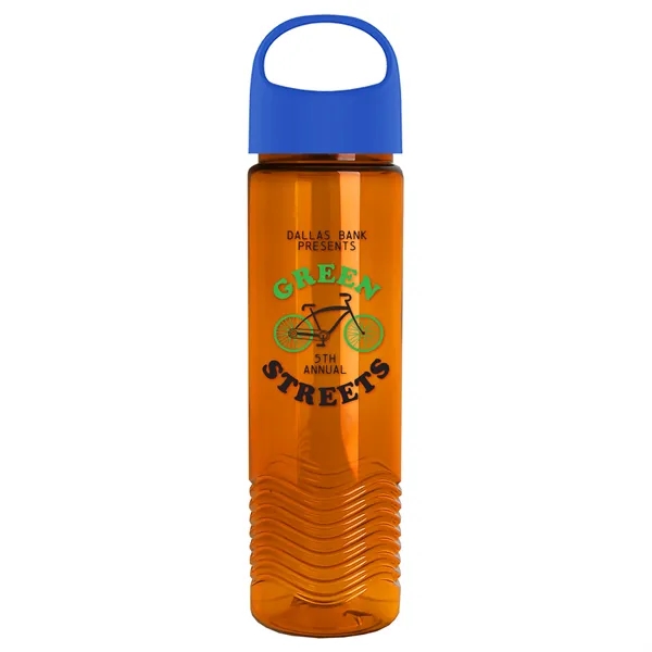Wave - 24 oz Bottle -Ring Straw Lid... from ASI 40480 Koozie Group