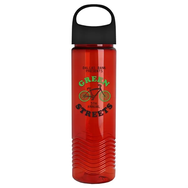 Wave - 24 oz Bottle -Ring Straw Lid... from ASI 40480 Koozie Group