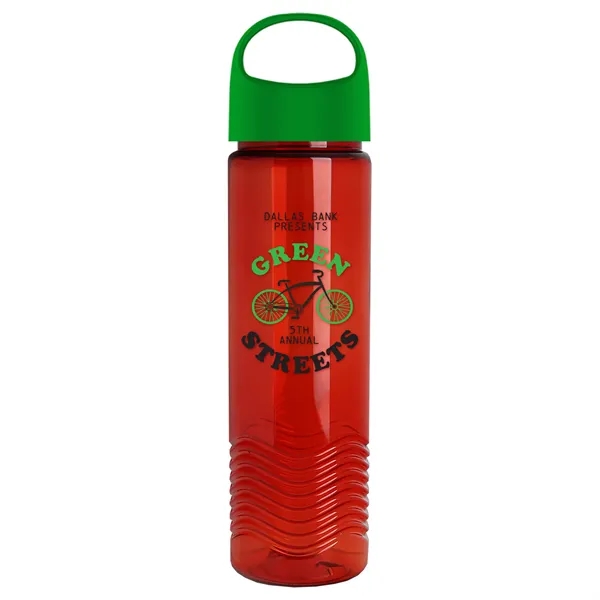 Wave - 24 oz Bottle -Ring Straw Lid... from ASI 40480 Koozie Group