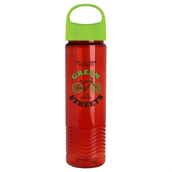 Wave - 24 oz Bottle -Ring Straw Lid... from ASI 40480 Koozie Group