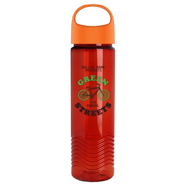 Wave - 24 oz Bottle -Ring Straw Lid... from ASI 40480 Koozie Group