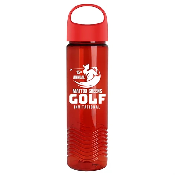 Wave - 24 oz Bottle -Ring Straw Lid... from ASI 40480 Koozie Group