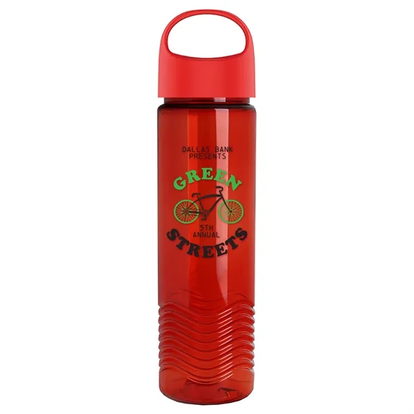 Wave - 24 oz Bottle -Ring Straw Lid... from ASI 40480 Koozie Group