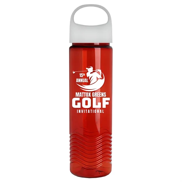 Wave - 24 oz Bottle -Ring Straw Lid... from ASI 40480 Koozie Group