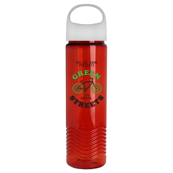 Wave - 24 oz Bottle -Ring Straw Lid... from ASI 40480 Koozie Group