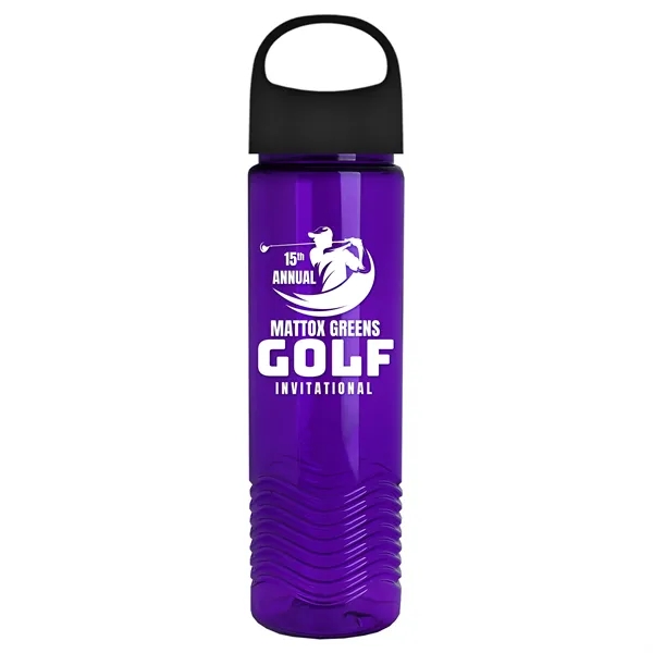 Wave - 24 oz Bottle -Ring Straw Lid... from ASI 40480 Koozie Group