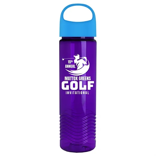 Wave - 24 oz Bottle -Ring Straw Lid... from ASI 40480 Koozie Group