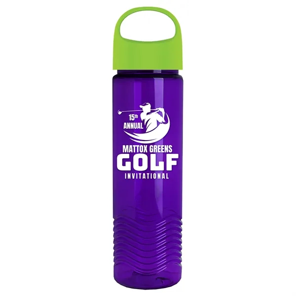 Wave - 24 oz Bottle -Ring Straw Lid... from ASI 40480 Koozie Group