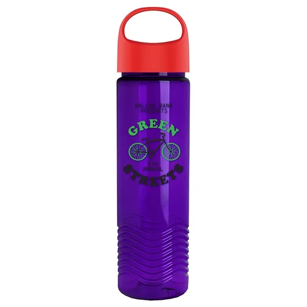 Wave - 24 oz Bottle -Ring Straw Lid... from ASI 40480 Koozie Group