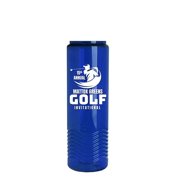 Wave - 24 oz Bottle -Ring Straw Lid... from ASI 40480 Koozie Group