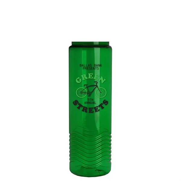Wave - 24 oz Bottle -Ring Straw Lid... from ASI 40480 Koozie Group