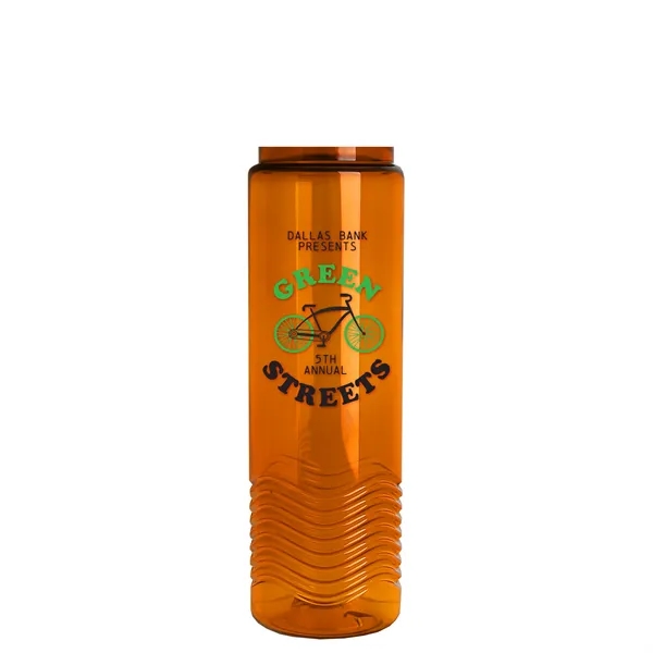 Wave - 24 oz Bottle -Ring Straw Lid... from ASI 40480 Koozie Group