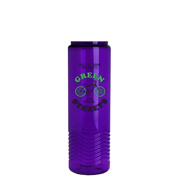 Wave - 24 oz Bottle -Ring Straw Lid... from ASI 40480 Koozie Group