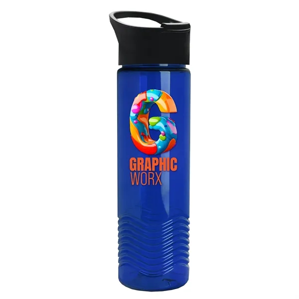 24oz Wave Bottle - Pop-Up Sip Lid... from ASI 40480 Koozie Group