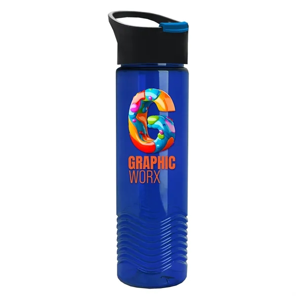 24oz Wave Bottle - Pop-Up Sip Lid... from ASI 40480 Koozie Group