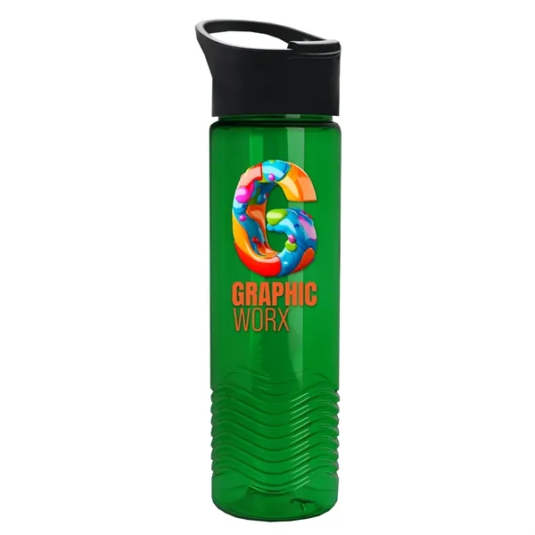 24oz Wave Bottle - Pop-Up Sip Lid... from ASI 40480 Koozie Group