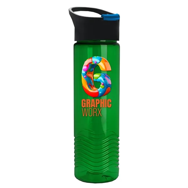 24oz Wave Bottle - Pop-Up Sip Lid... from ASI 40480 Koozie Group
