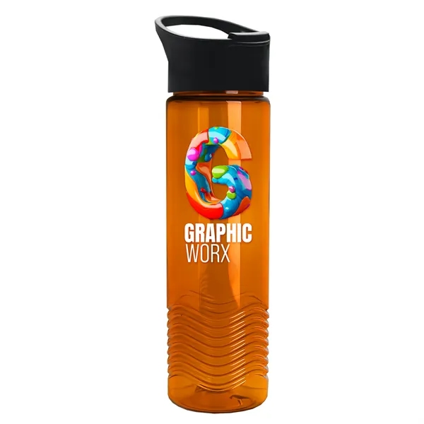 24oz Wave Bottle - Pop-Up Sip Lid... from ASI 40480 Koozie Group