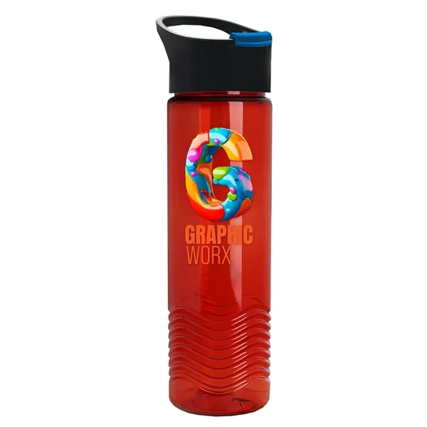 24oz Wave Bottle - Pop-Up Sip Lid... from ASI 40480 Koozie Group