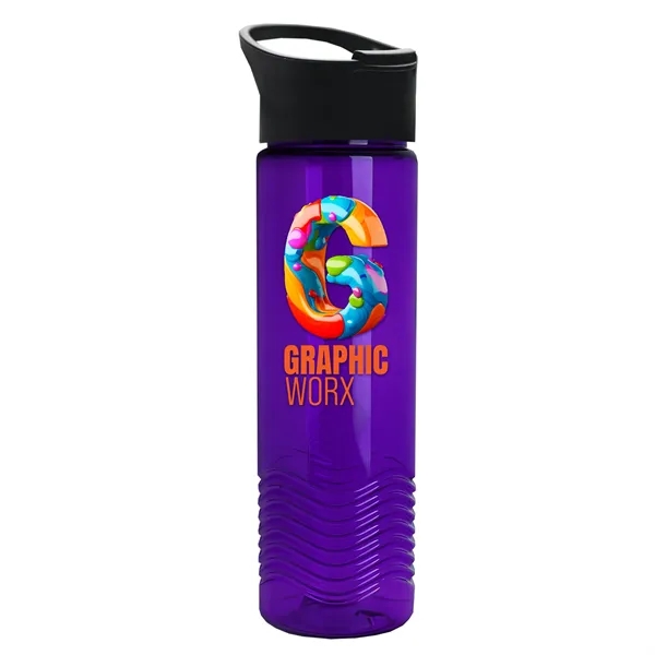 24oz Wave Bottle - Pop-Up Sip Lid... from ASI 40480 Koozie Group