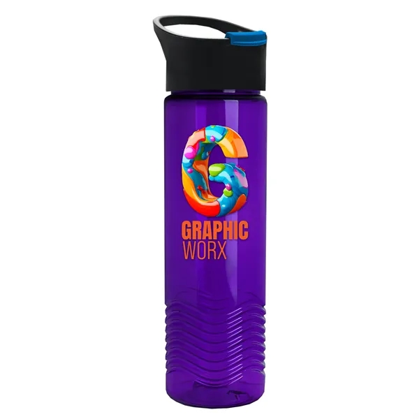 24oz Wave Bottle - Pop-Up Sip Lid... from ASI 40480 Koozie Group