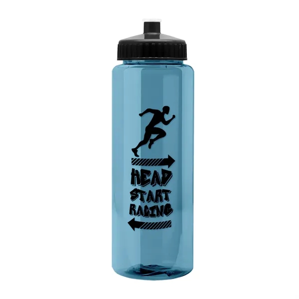32 oz Transparent Sports Bottles with Push Pull Lid.... from ASI 40480 Koozie Group