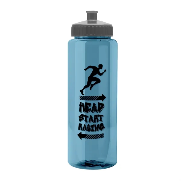 32 oz Transparent Sports Bottles with Push Pull Lid.... from ASI 40480 Koozie Group