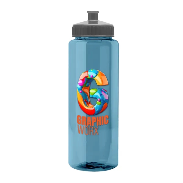 32 oz Transparent Sports Bottles with Push Pull Lid.... from ASI 40480 Koozie Group