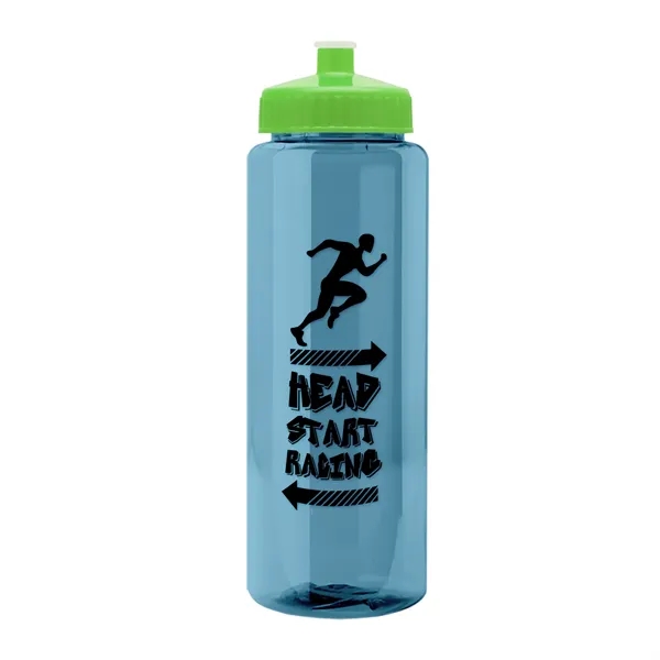 32 oz Transparent Sports Bottles with Push Pull Lid.... from ASI 40480 Koozie Group