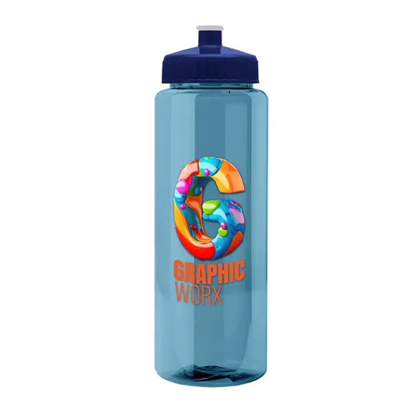 32 oz Transparent Sports Bottles with Push Pull Lid.... from ASI 40480 Koozie Group