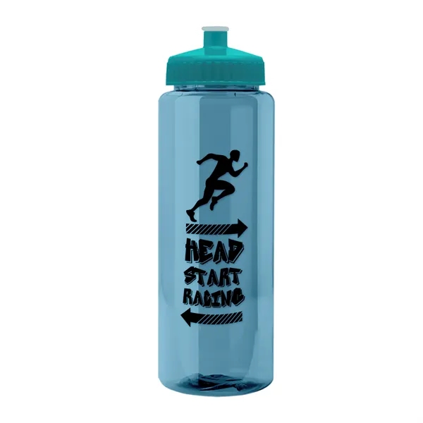 32 oz Transparent Sports Bottles with Push Pull Lid.... from ASI 40480 Koozie Group