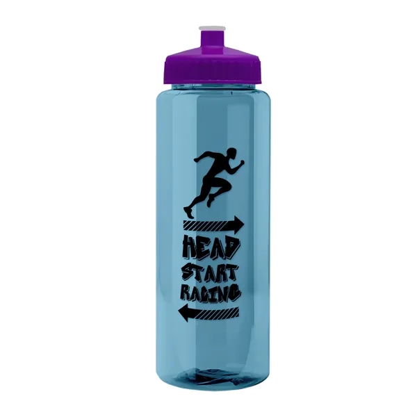 32 oz Transparent Sports Bottles with Push Pull Lid.... from ASI 40480 Koozie Group