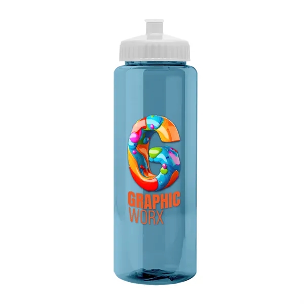32 oz Transparent Sports Bottles with Push Pull Lid.... from ASI 40480 Koozie Group