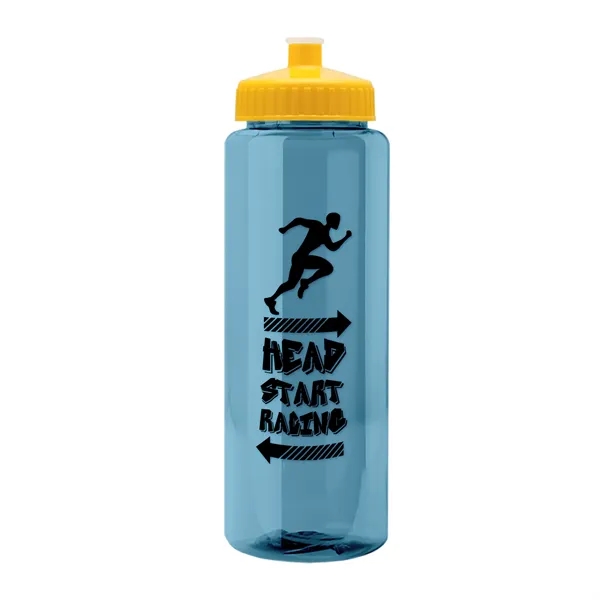 32 oz Transparent Sports Bottles with Push Pull Lid.... from ASI 40480 Koozie Group