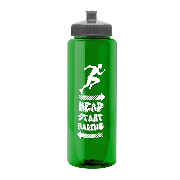 32 oz Transparent Sports Bottles with Push Pull Lid.... from ASI 40480 Koozie Group