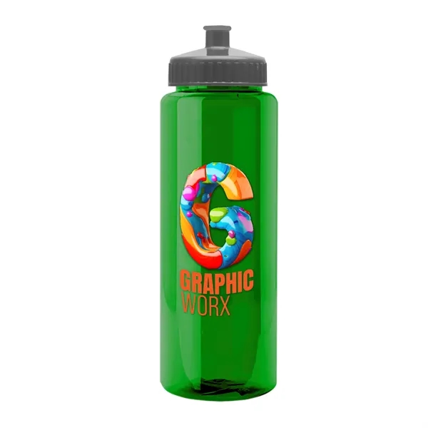 32 oz Transparent Sports Bottles with Push Pull Lid.... from ASI 40480 Koozie Group