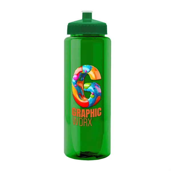 32 oz Transparent Sports Bottles with Push Pull Lid.... from ASI 40480 Koozie Group