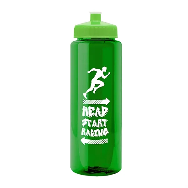 32 oz Transparent Sports Bottles with Push Pull Lid.... from ASI 40480 Koozie Group