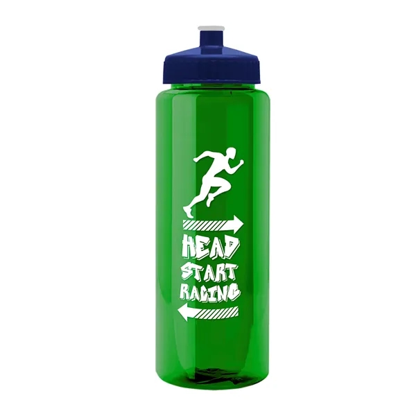 32 oz Transparent Sports Bottles with Push Pull Lid.... from ASI 40480 Koozie Group