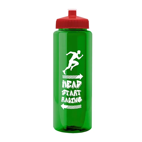 32 oz Transparent Sports Bottles with Push Pull Lid.... from ASI 40480 Koozie Group
