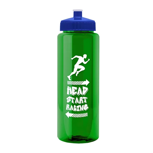 32 oz Transparent Sports Bottles with Push Pull Lid.... from ASI 40480 Koozie Group