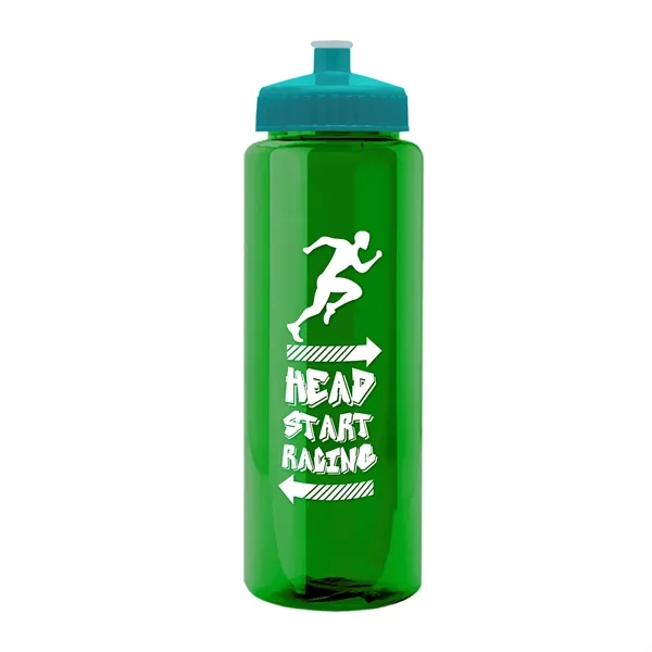 32 oz Transparent Sports Bottles with Push Pull Lid.... from ASI 40480 Koozie Group