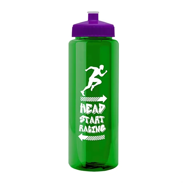 32 oz Transparent Sports Bottles with Push Pull Lid.... from ASI 40480 Koozie Group