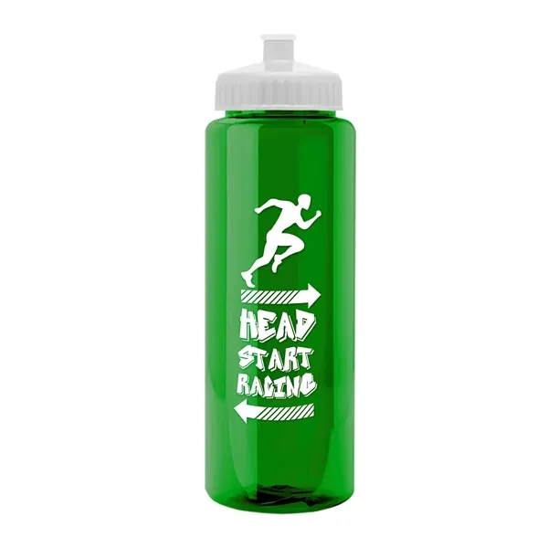 32 oz Transparent Sports Bottles with Push Pull Lid.... from ASI 40480 Koozie Group
