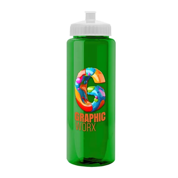 32 oz Transparent Sports Bottles with Push Pull Lid.... from ASI 40480 Koozie Group