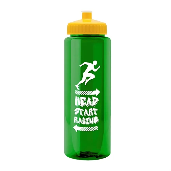 32 oz Transparent Sports Bottles with Push Pull Lid.... from ASI 40480 Koozie Group