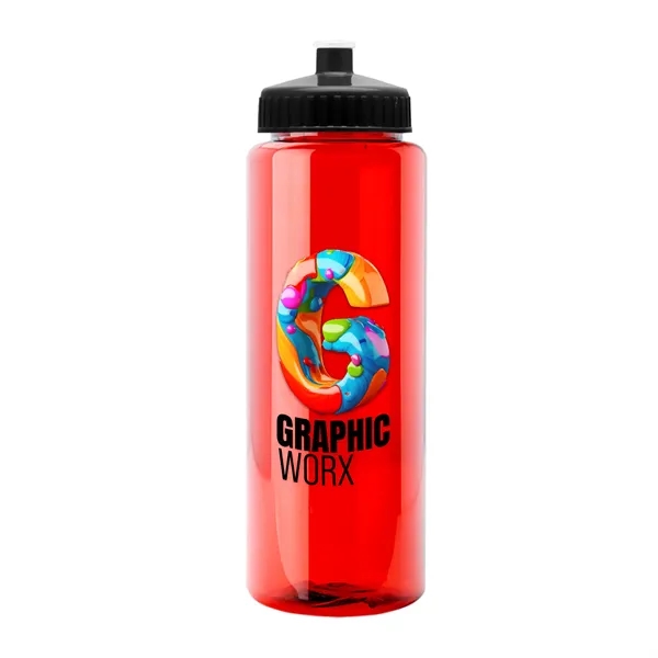 32 oz Transparent Sports Bottles with Push Pull Lid.... from ASI 40480 Koozie Group