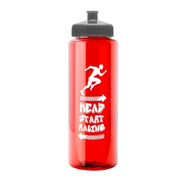 32 oz Transparent Sports Bottles with Push Pull Lid.... from ASI 40480 Koozie Group
